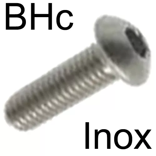 VIS BHC tête ronde bombée hc - INOX - M5 x16 (10)