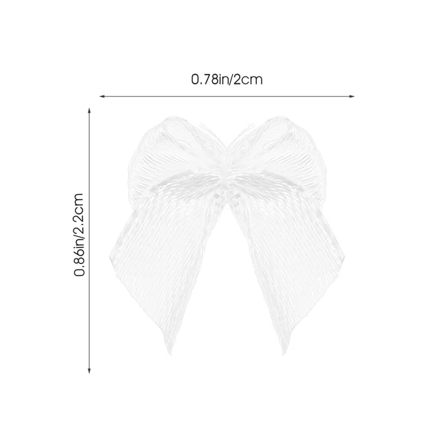 100 Pcs Scrapbook Pages Satin Black Bows Girl Hair Bows Hairpin 7
