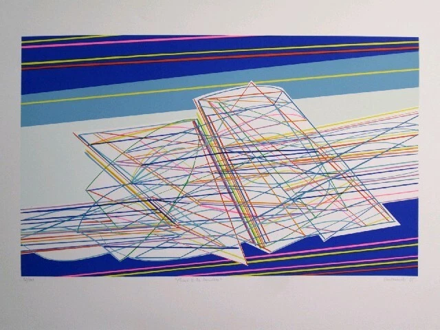 Litografía Numerada 67/100 Vala Arte Contemporáneo Sello A Seco Firmada