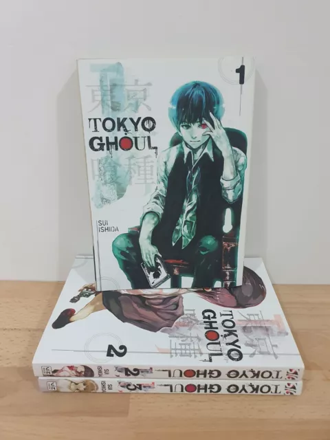 Tokyo Ghoul: Volume 1, 2 & 3 by Sui Ishida - Japanese Manga Bundle, Tōkyō Gūru