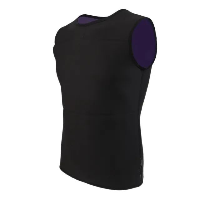 Mens Stretch Neoprene Sleeveless Surf Swimming Rash   Warm Top Wetsuit