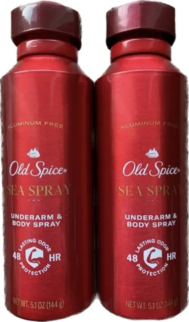 Old Spice SEA SPRAY Duradero Colonia Aroma Corporal Spray Refrescar Desodorante 5,1 oz
