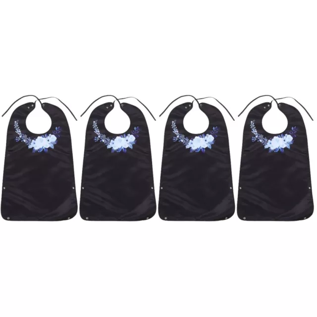 Set of 4 Elderly Bib Polyester Man Dinner for Adults Men Apron Clothing