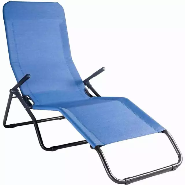 Sdraio  sedia da giardino stiliac pasha blu reclinabile piscina giardino terrazz