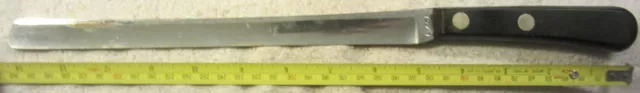 1 Case Ace Kitchen Edge Slicing Knife Brisket Ham Meat VTG,rare pat applied for