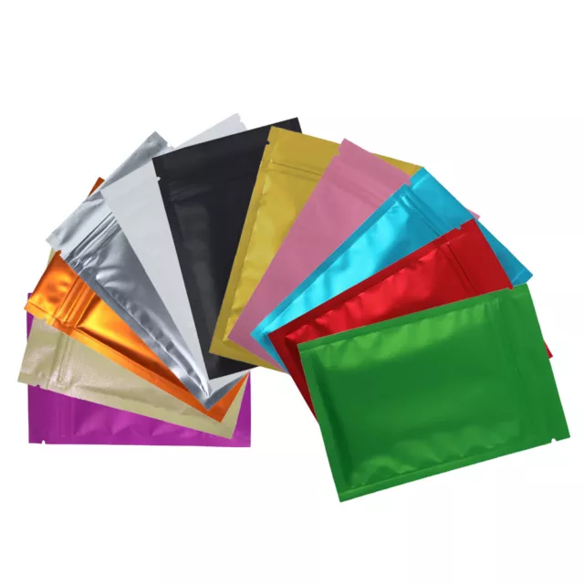 New Flat Clear/Silver/Colored Mylar QuickQlick™ Bags in Variety Colors and Sizes