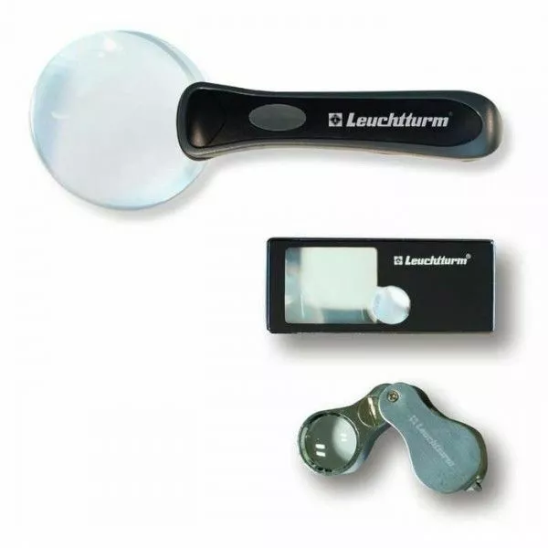 LOOK LED magnifier set, magnification 2,5x - 10x