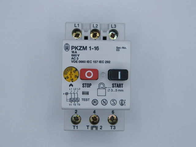 Moeller PKZM1-16 avviamento motore manuale 10 - 16 ampere
