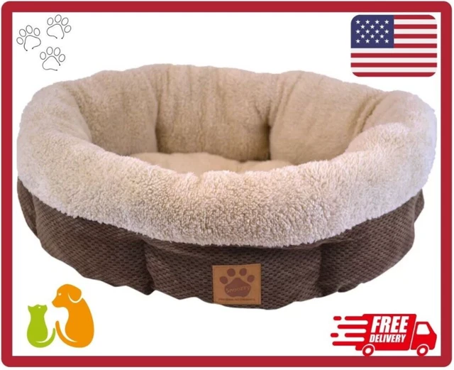 Jumbo Orthopedic Dog&Cat Bed Pet Calming Bed Bosco Shearling Bolster Warm Nest