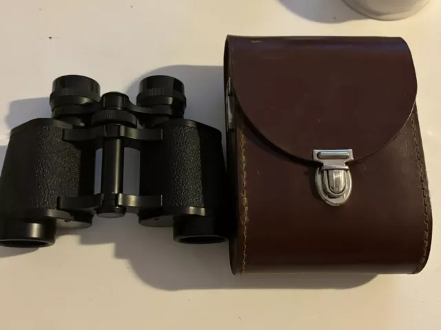 Carl Zeiss Jena Multi Coated Jenoptem 8x30 W  Vintage Binocular + Leather Bag