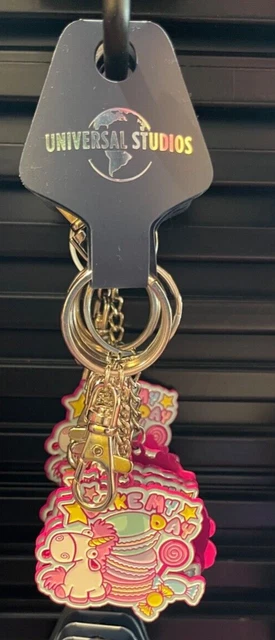 Universal Studios Despicable Me Fluffy Unicorn Keychain Bake My Day New