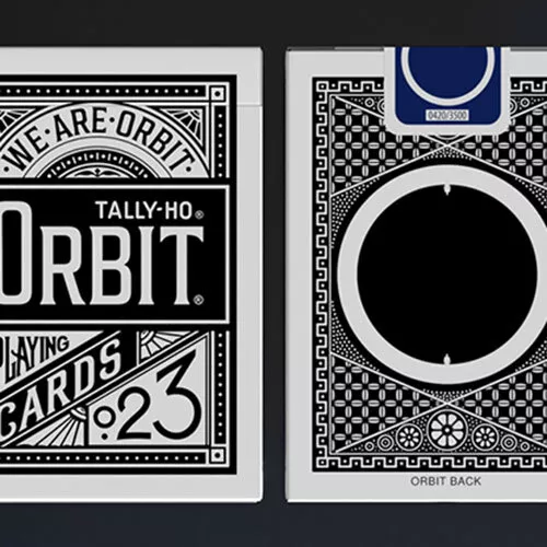 Orbit Tally I Circle Back (Black) Playing Cards Deck