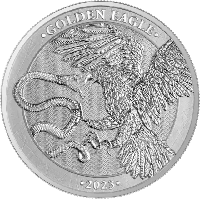 Malta Golden Eagle 1 oz 5 EURO Silber Münze 2023 BU .9999 Germania Mint Ausgabe1