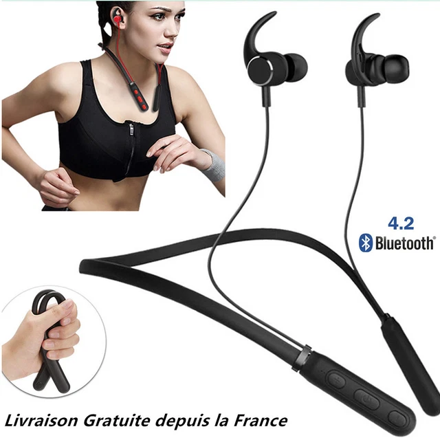 écouteurs Casque Bluetooth 4.2 Sans Fil Sport Magnétique Mains libres Universel