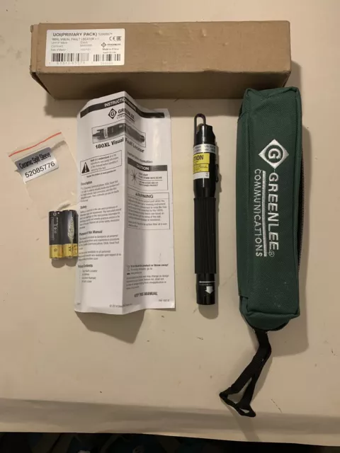 Greenlee 189Xl Visual Fault Locator Kit Brand New Free Postage