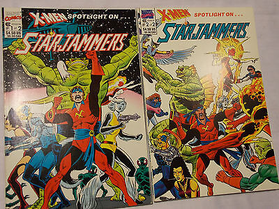 X-Men Spotlight On Starjammers (1990) Set Lot Complete #1&2 Mini-Series Cyclops