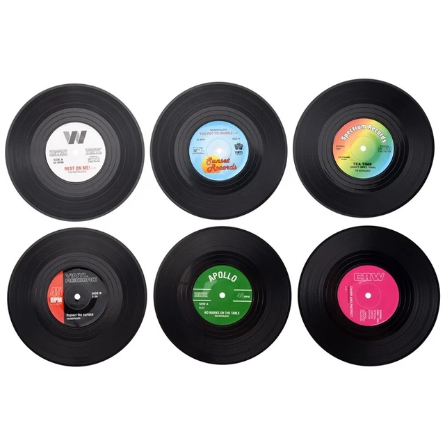 Lot de 6 dessous de verre vinyle Bomet main image 0