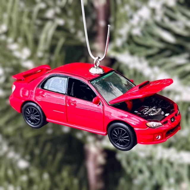 Decorazione Albero Di Natale Subaru WRX STI, Die-cast 1:64, Edizione Limitata, Nuovo