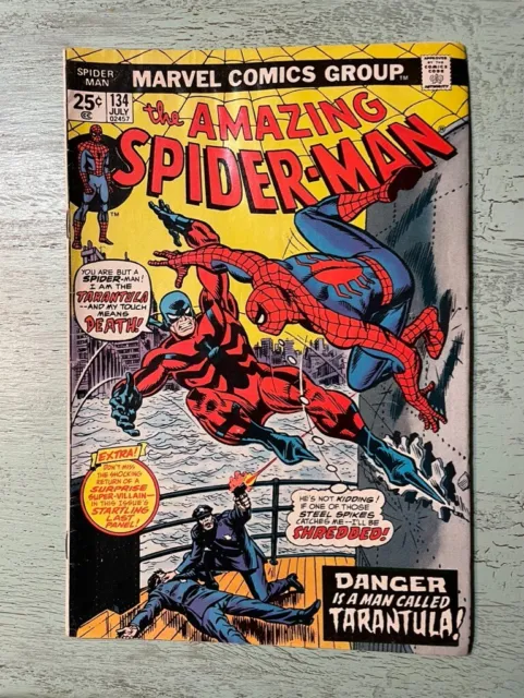 KEY 1974 Issue! Amazing Spider-Man #134 Marvel - 1st appearance with Tarantula!
