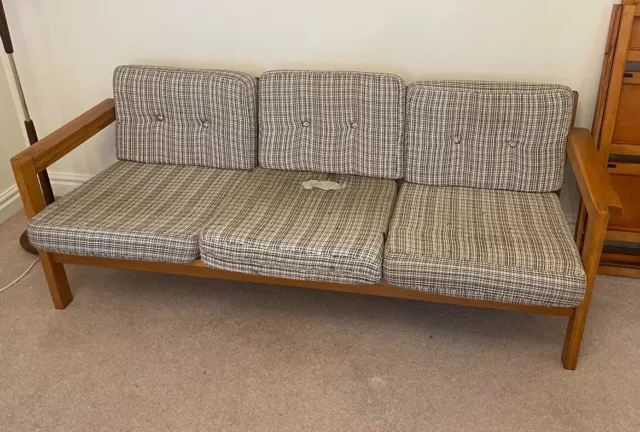 C.1960’s Ultra Rare GFM Mid-Century 3 seater Sofa made in Poland Edmund Homa