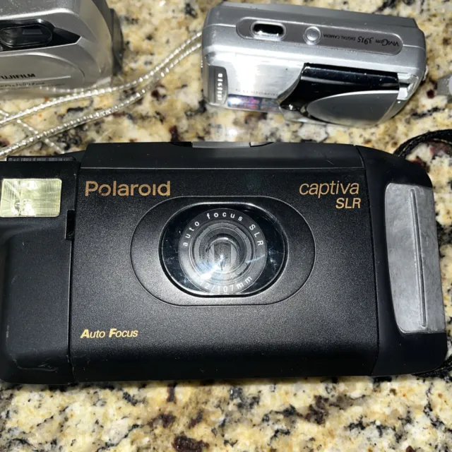 Lot of 10 Digital Cameras CANON HP KODAK Polaroid￼ - UNTESTED  SOLD AS IS 2
