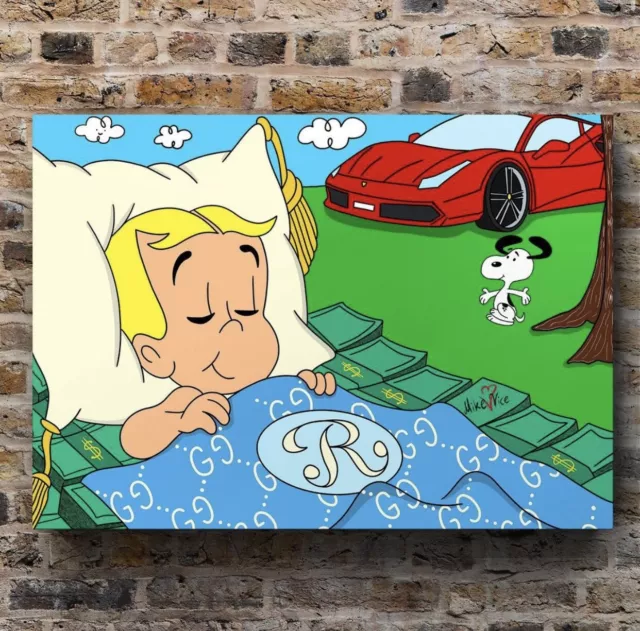 Limited Edition Art Mike Vice "Richie Rari" Cryptocurrency Richie Rich Bitcoin