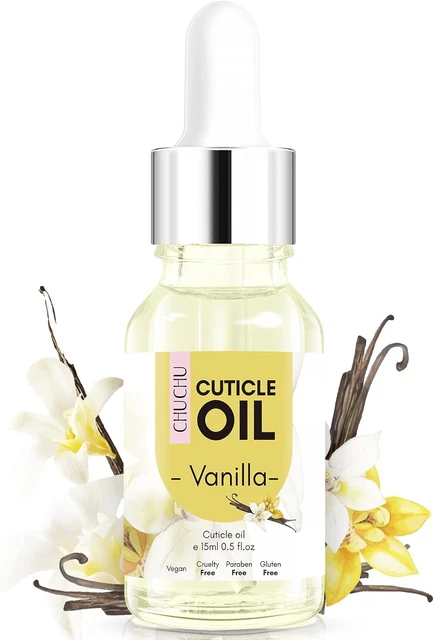 CHUCHU olio per cuticole per unghie, olio per cuticole per unghie jojoba contiene vitamina B & E e
