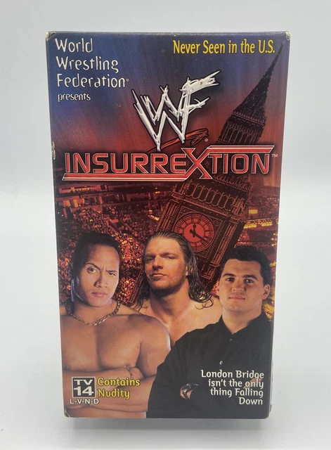WWF - INSURREXTION 2000 (VHS, 2000) The Rock / Triple H WWE