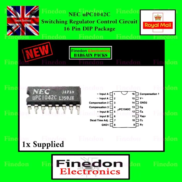 NEC uPC1042C Switching Regulator Control Circuit 16 Pin DIP IC