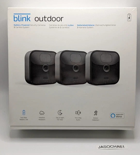 Outdoor Kamera Blink Videotürklingel (Video Doorbell), Weiß Sync Module 2 Kamera überwachung Innen
