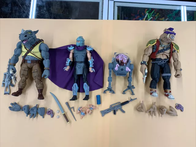 NECA TEENAGE MUTANT Ninja Turtles Krang TMNT Cartoon Bebop Rocksteady