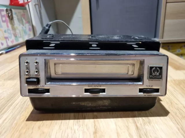 Vintage Pioneer Model TP-83 12V Car 8-Track Tape Player