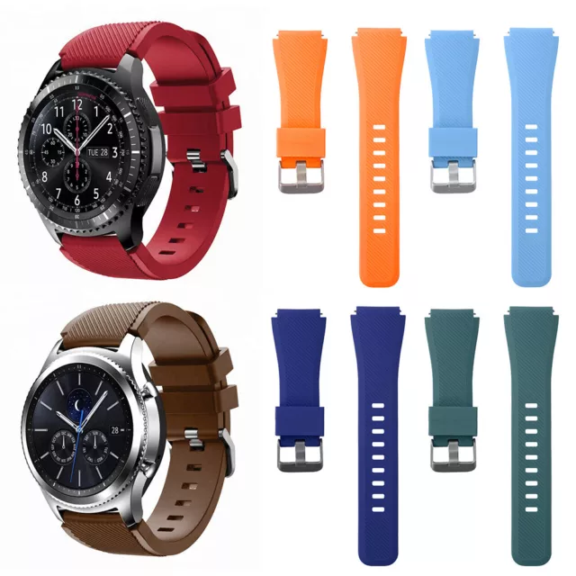 Silicone Sport Replacement Band Strap Bracelet For Samsung Galaxy Watch 46mm *