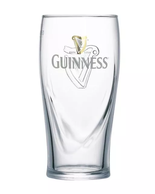 Full Case of 24 X Guinness Half Pint Gravity Glasses 10oz Brand New Genuine