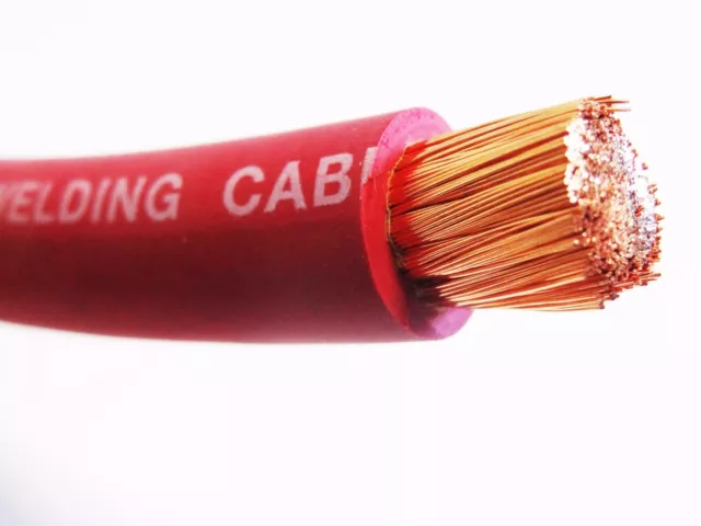 #1 Awg Excelene Welding/Battery Cable Red 600V Copper Made In Usa (Buy Per Foot)