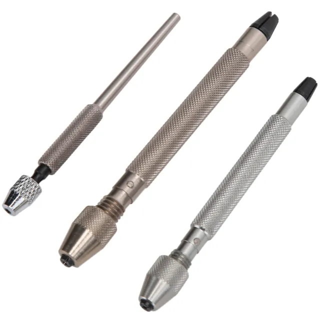 3pcs Pro Pin Vise Hand Drill Set Watch Repair Tool Accessory For Watchmakers