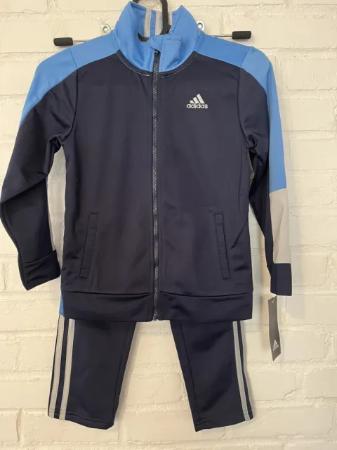 NIKE NWT 2 Piece Boys Track Jacket Pants Jogging Athletic Set Blue Size 6