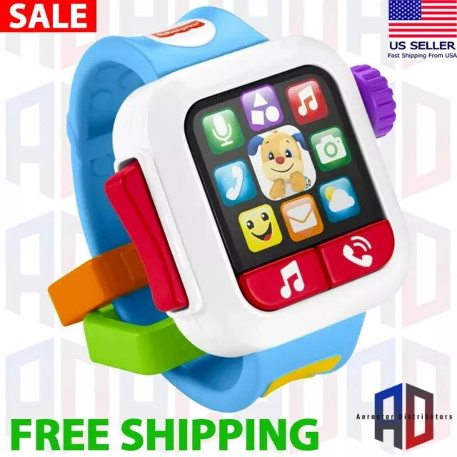 Fisher-Price Laugh & Learn Baby To Toddler Smartwatch Lights Music Ages 6 Month+