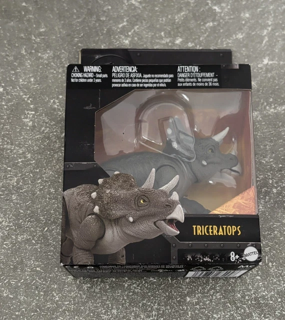 Figurine Dinosaure Tricératops Attaque Rugissante Jurassic World - Sons, Mouvements Et Réalité Augmentée