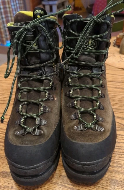 Mens Salomon Super Mountain 9 Boots Hiking Mountain Suede Leather READ For Size! Salomon Super Mountain 9 Boots, Size 8, EUR 41 1/3 Excellent! main image 3