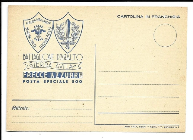 Cartolina Postale, franchigia per le forze armate 7^ Armata Armato