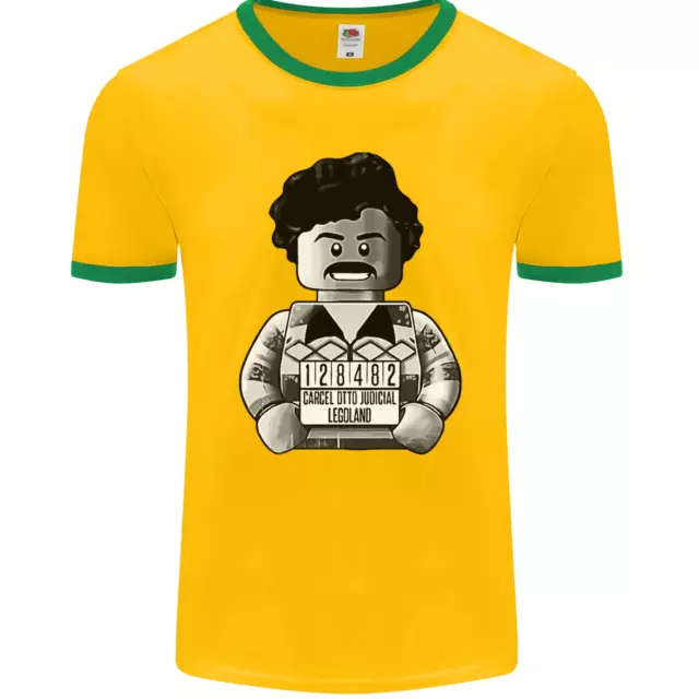 Maglietta Pablo Escobar Ringer da uomo fotol 5