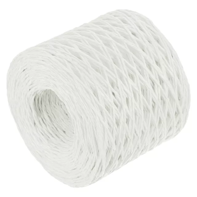 Raffia Papier Handwerk Seil Band Verpackung 200m 11mm Breit Handgemacht Weiß