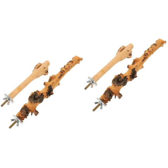 4 Pcs Schaukelspielzeug Papagei Vogelstange Stehender Stock Gestreifter Barsch