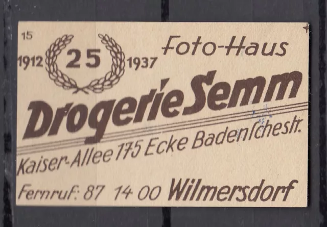 Alt-Deutschland   866   Wilmersdorf    (  ca. 100 Jahre alt )