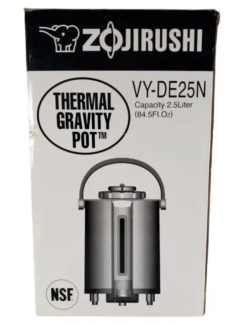 Zojirushi 2.5 Liter Tall Thermal Gravity Pot Beverage Dispenser VY-DE25N