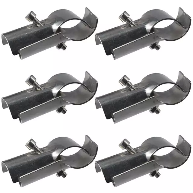 6 Pcs Stainless Steel End Rail T Clamp Chain Link Fence Connector  Home Garden