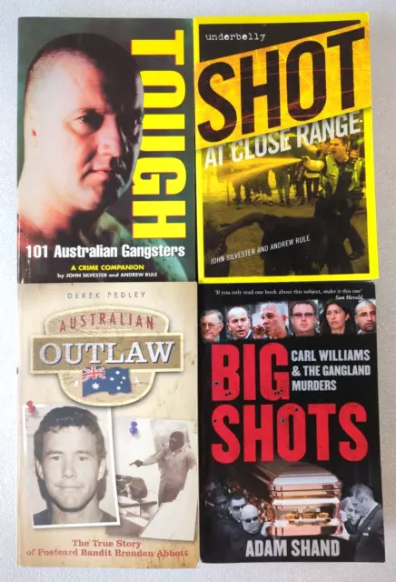 4x Underbelly True Crime Australia Postcard Bandit Gangsters Bent Cops Bikies 3