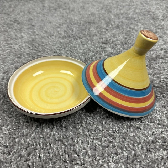 Traditional Authentic Morocco Ceramic Serving Tagine Handmade/Painted Pot 5"x5" Traditional Authentic Morocco Ceramic Serving Tagine Handmade/Painted Pot 5"x5"