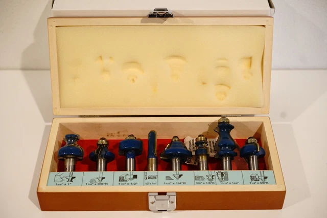 REDS Y61450-8 - 2 Bt Set Bevel Ral and Stle Router Bt - 1/2 Shank
